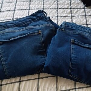 2 Pair a.n.a mid rise skinny ankle 22W